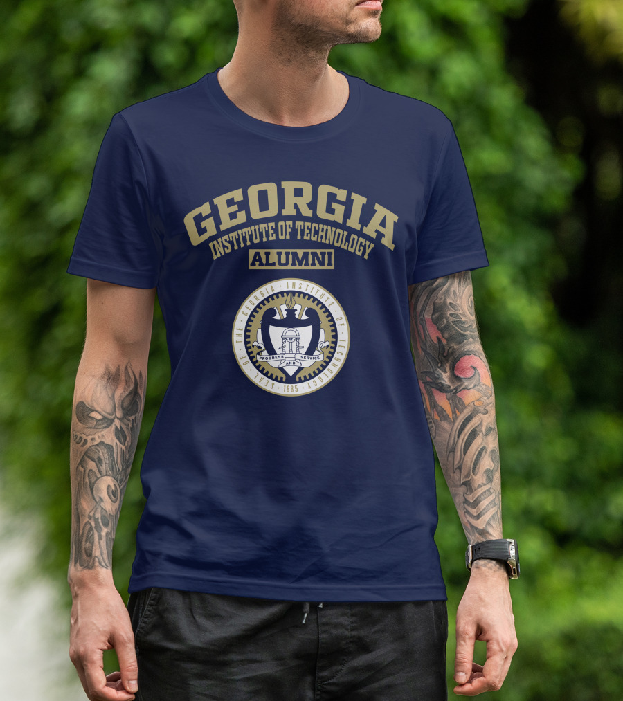 Georgia Institute Of Technology Alumni Seal Progress And Service T-Shirt