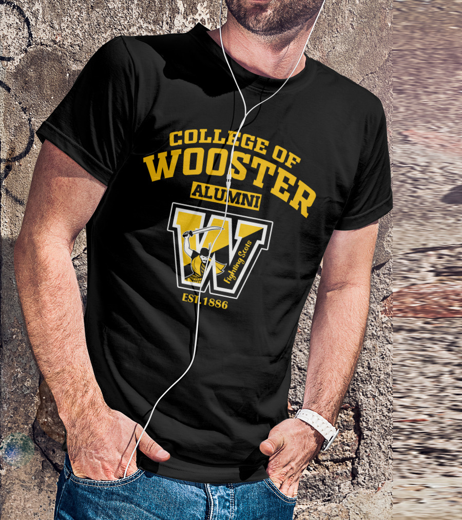 College Of Wooster Alumni Fighting Scots Est. 1886 T-Shirt