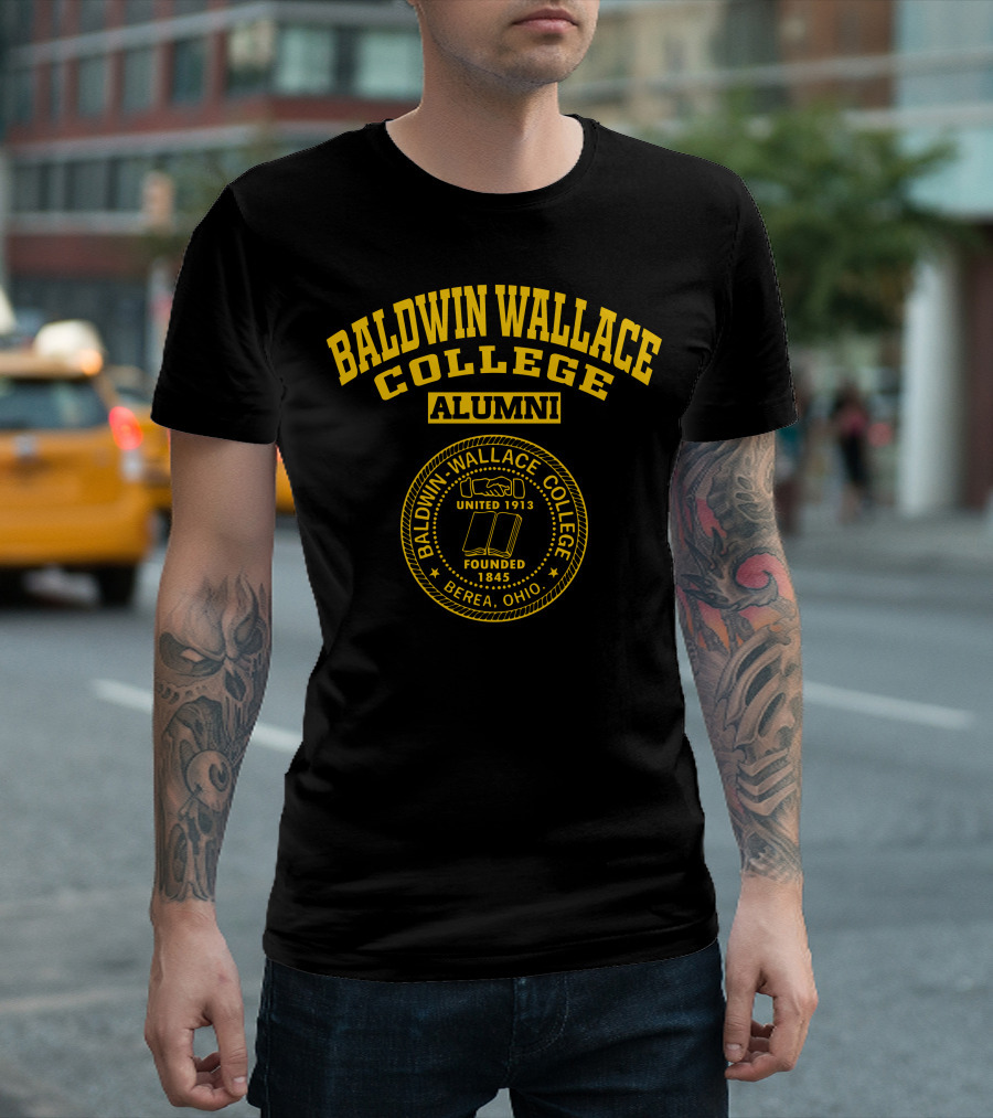 Baldwin Wallace College Alumni Logo United 1913 Founded 1845 Berea Ohio T-Shirt