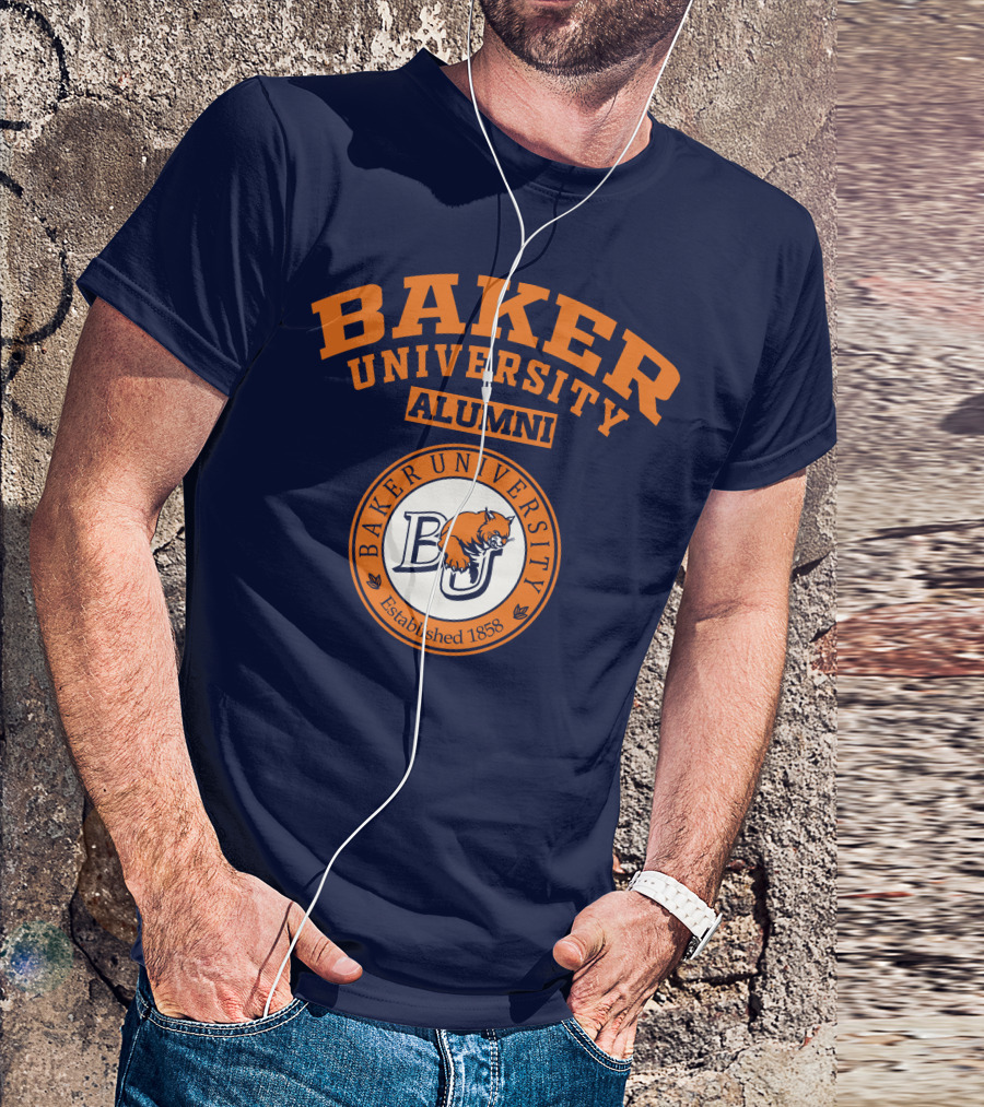 Baker University Alumni Established 1858 Wildcat Logo BU T-Shirt