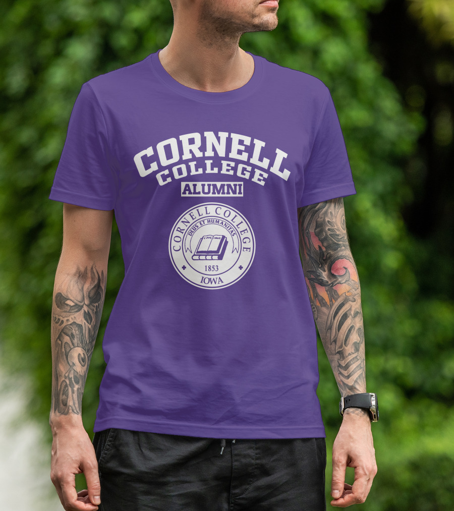 Cornell College Alumni Seal 1853 Iowa Deus Et Humanitas T-Shirt