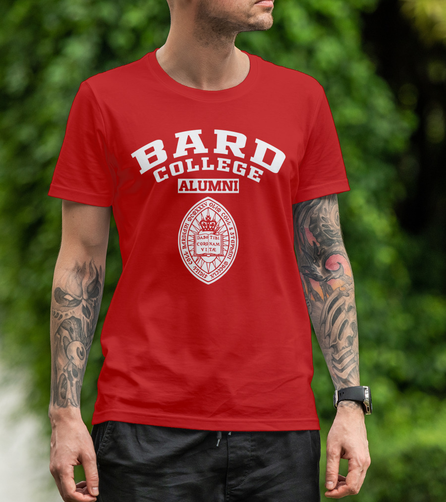 Bard College Alumni Seal Emblem Red T-Shirt