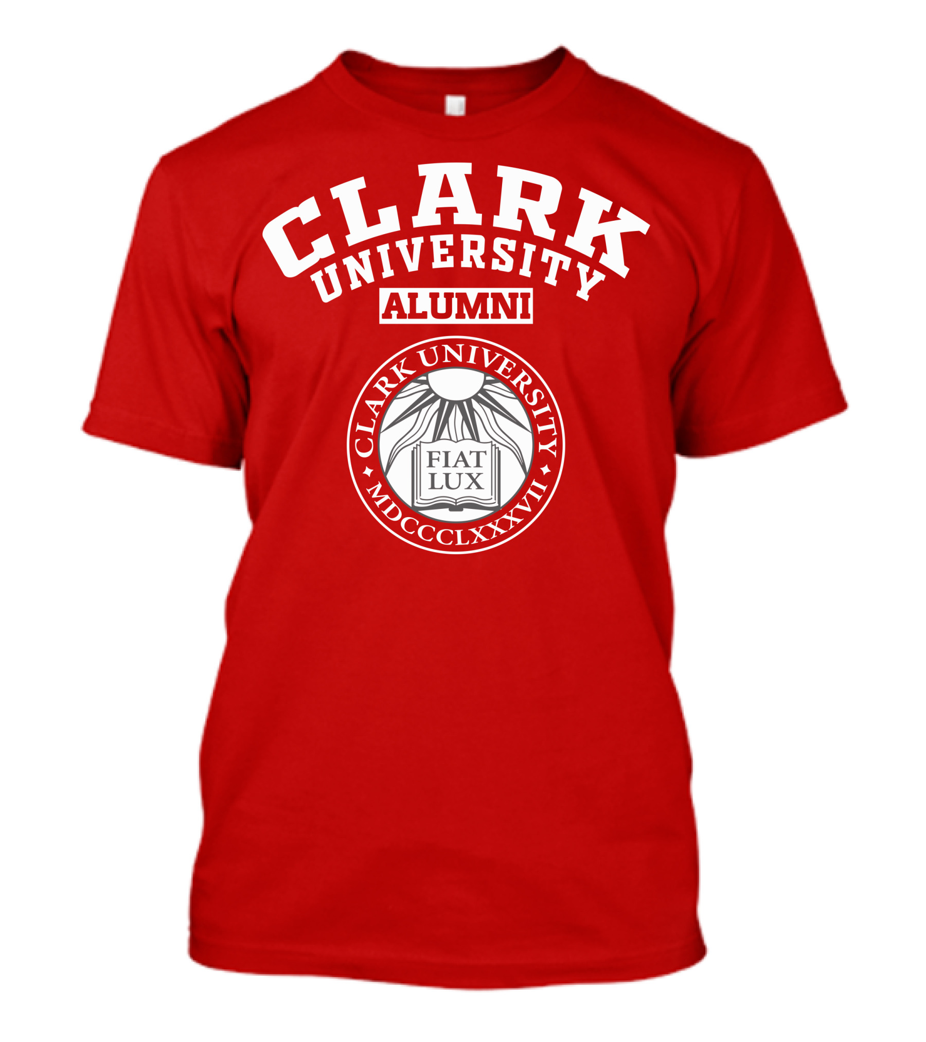 Clark University Alumni Fiat Lux Shield 1887 T-Shirt