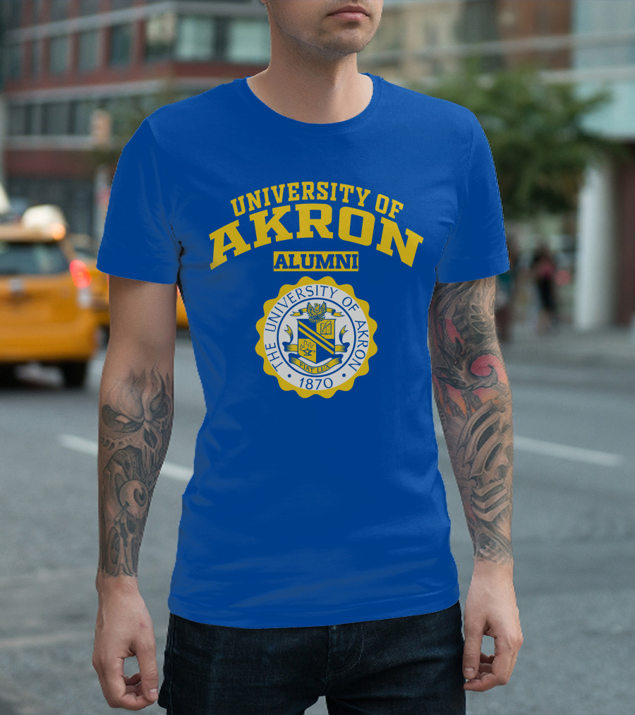 University Of Akron Alumni 1870 Seal T-Shirt