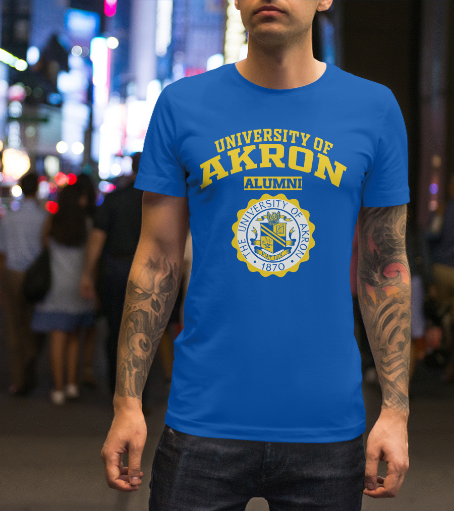 University Of Akron Alumni 1870 Seal T-Shirt