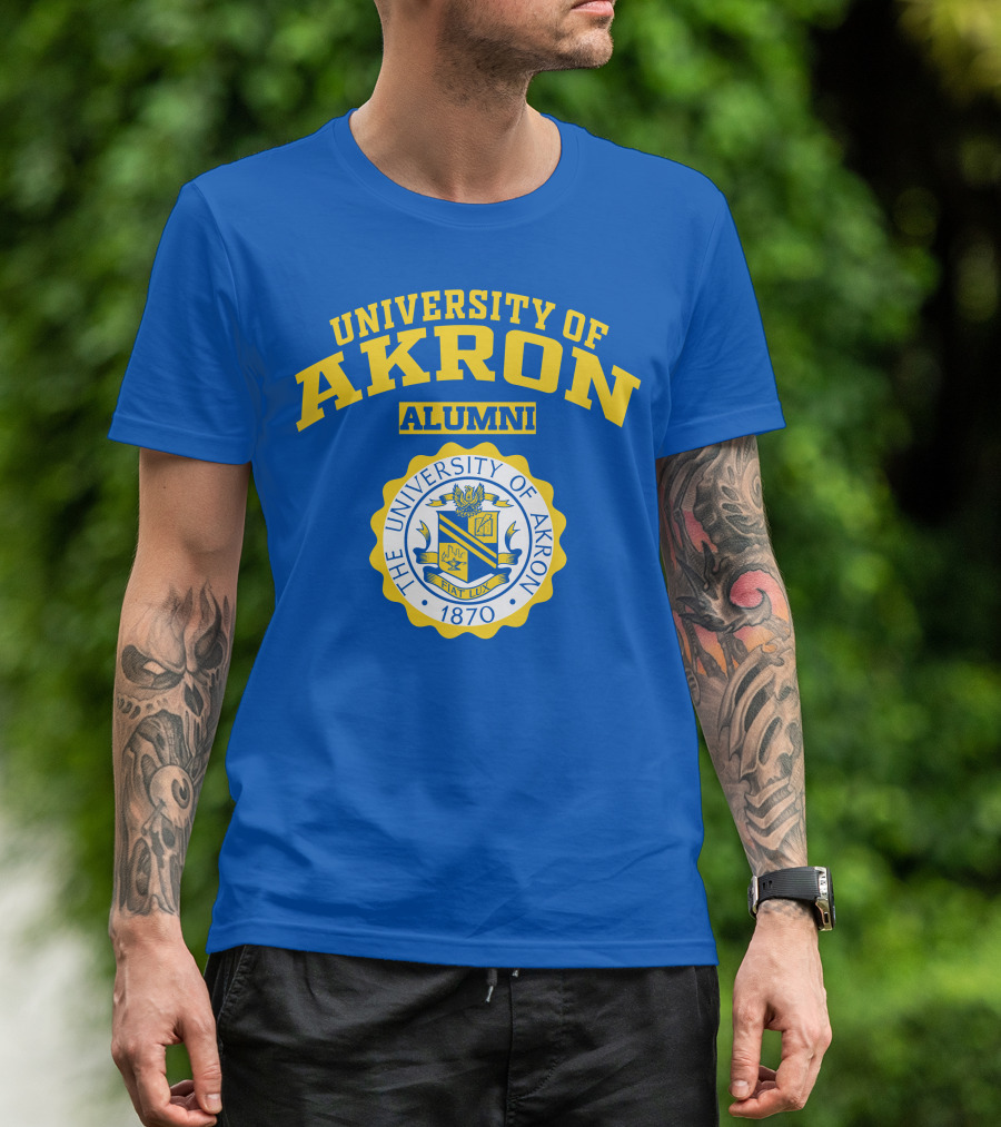 University Of Akron Alumni 1870 Seal T-Shirt