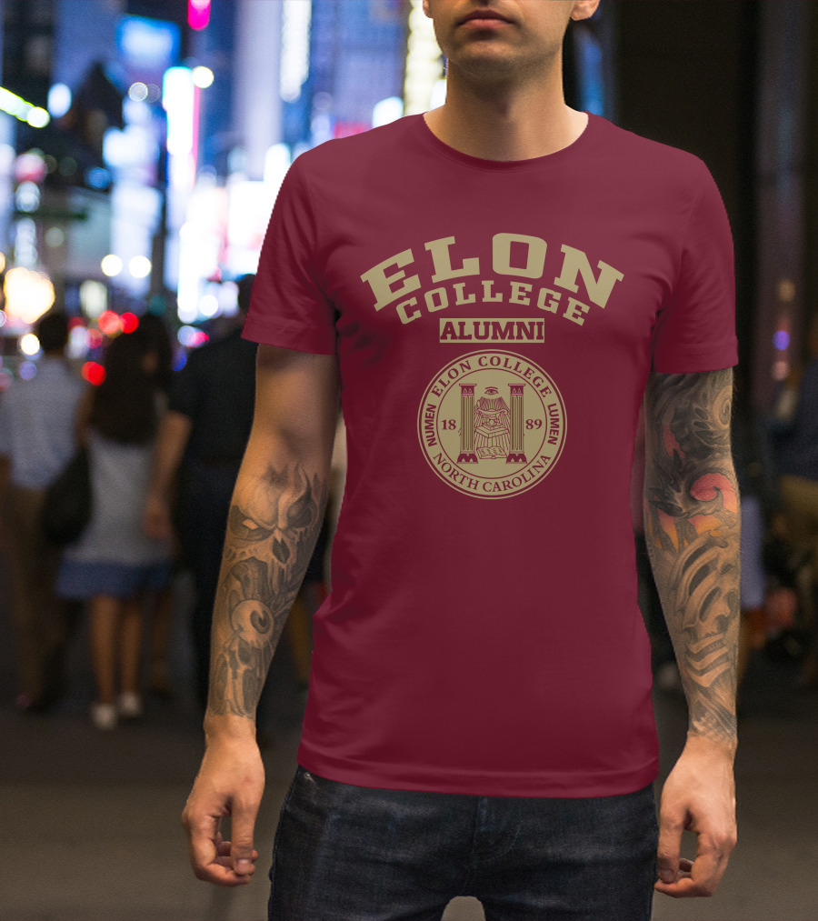 Elon College Alumni Numen Lumen 1889 North Carolina T-Shirt