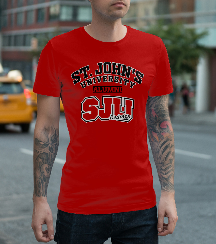 St John's University Alumni SJU Redmen T-Shirt