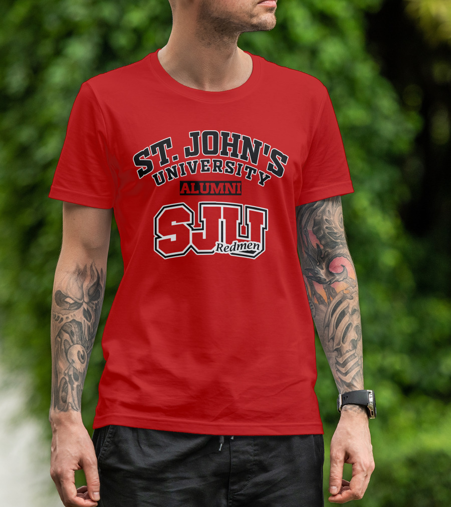 St John's University Alumni SJU Redmen T-Shirt
