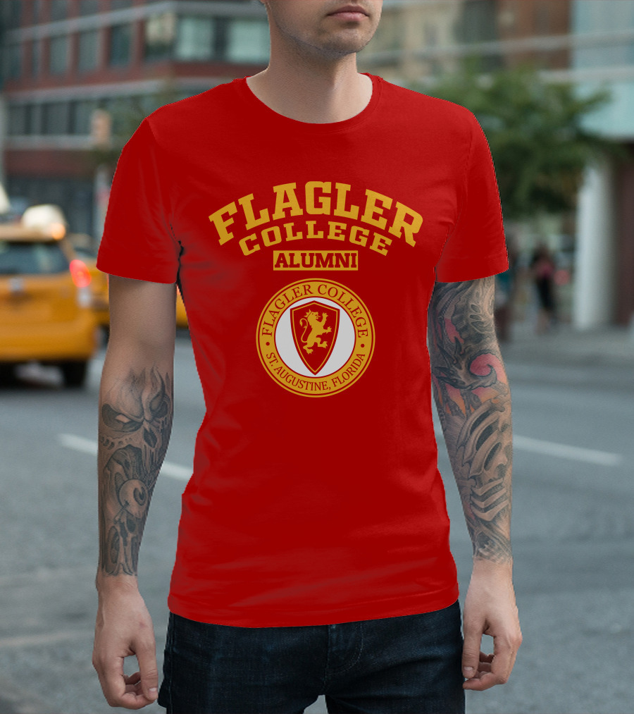Flagler College Alumni St. Augustine Florida Lion Crest T-Shirt