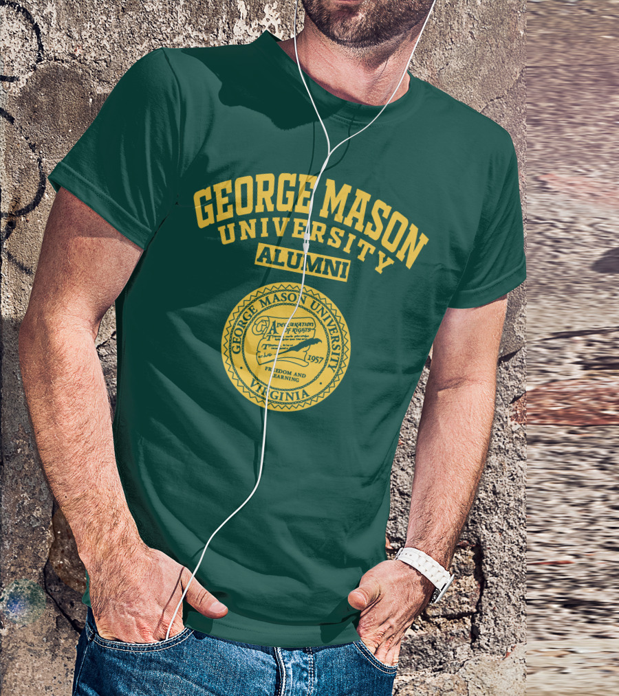 George Mason University Alumni Freedom And Learning Seal Virginia 1957 T-Shirt