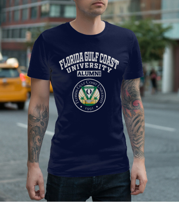Florida Gulf Coast University Alumni Logo 1991 Crest T-Shirt
