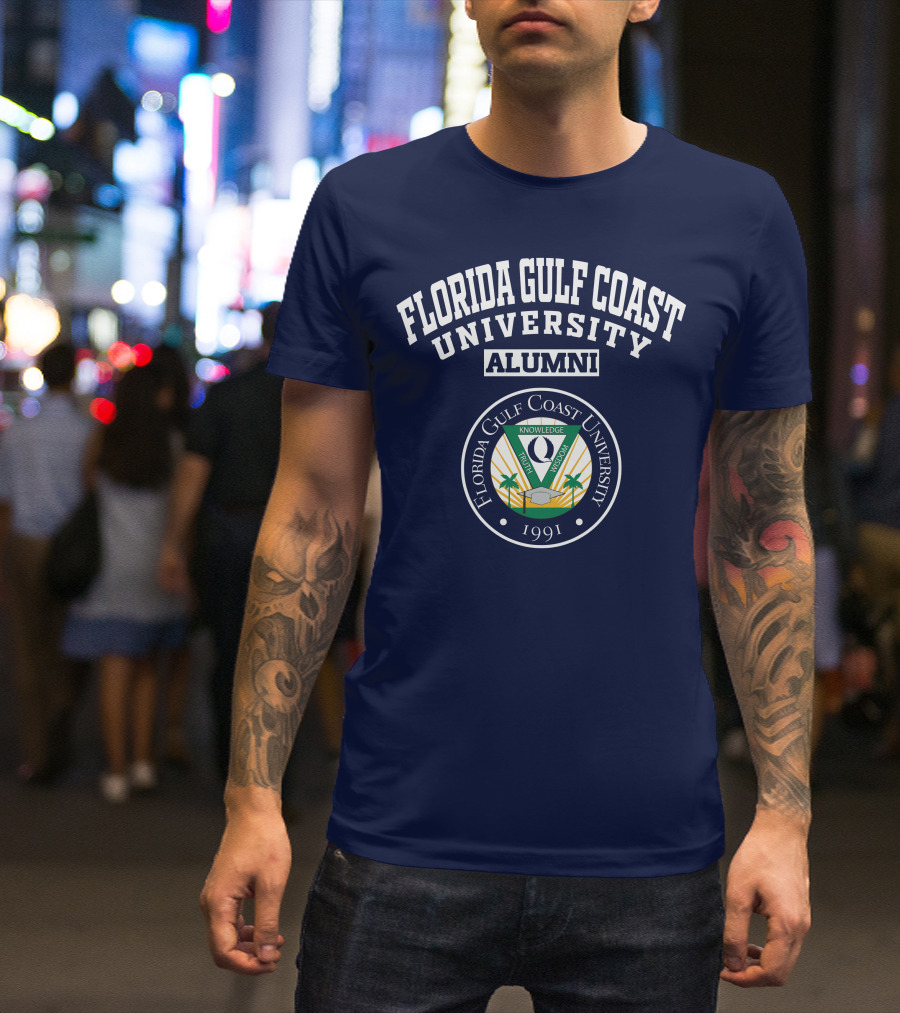 Florida Gulf Coast University Alumni Logo 1991 Crest T-Shirt