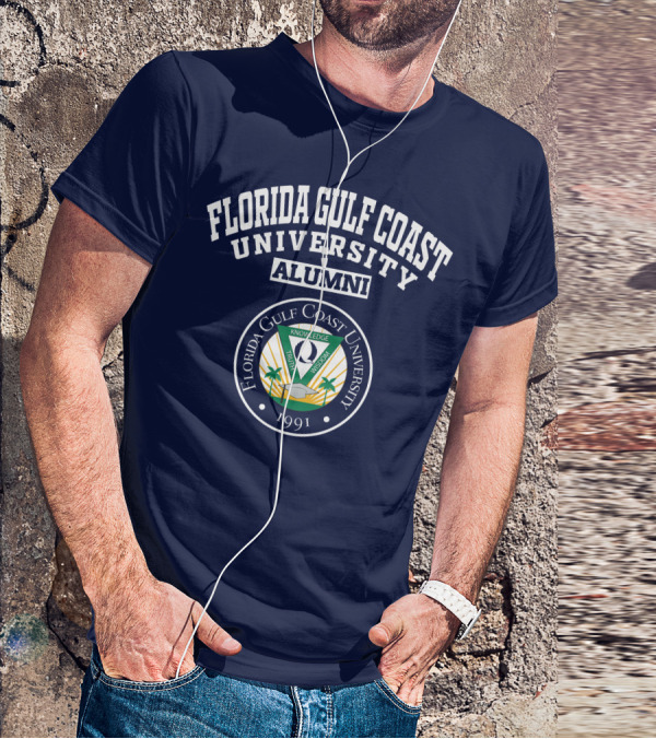 Florida Gulf Coast University Alumni Logo 1991 Crest T-Shirt