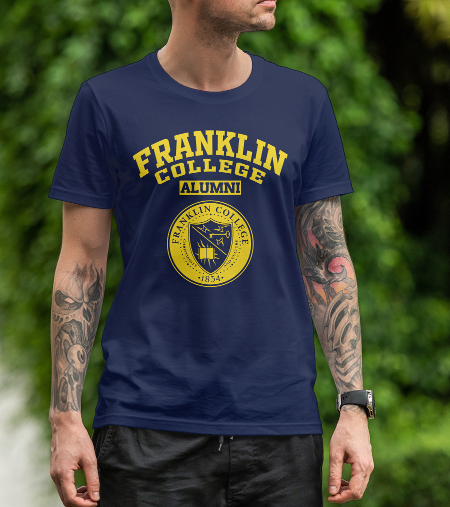 FRANKLIN COLLEGE ALUMNI ESTABLISHED 1834 SEAL T-Shirt