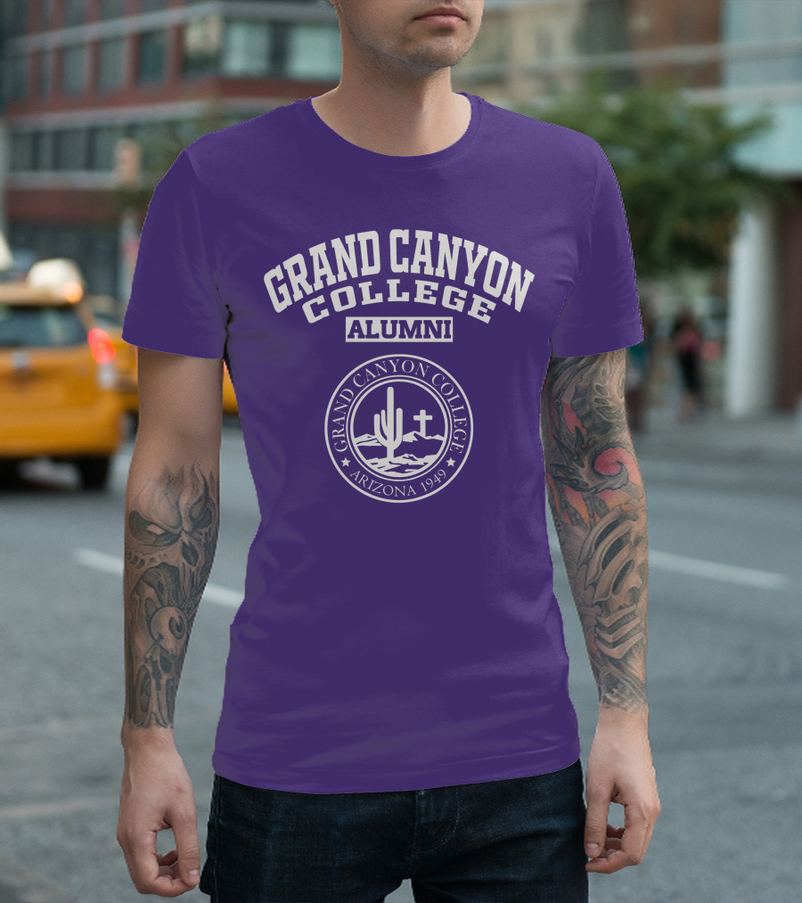Grand Canyon College Alumni Arizona 1949 Cactus Cross Seal T-Shirt