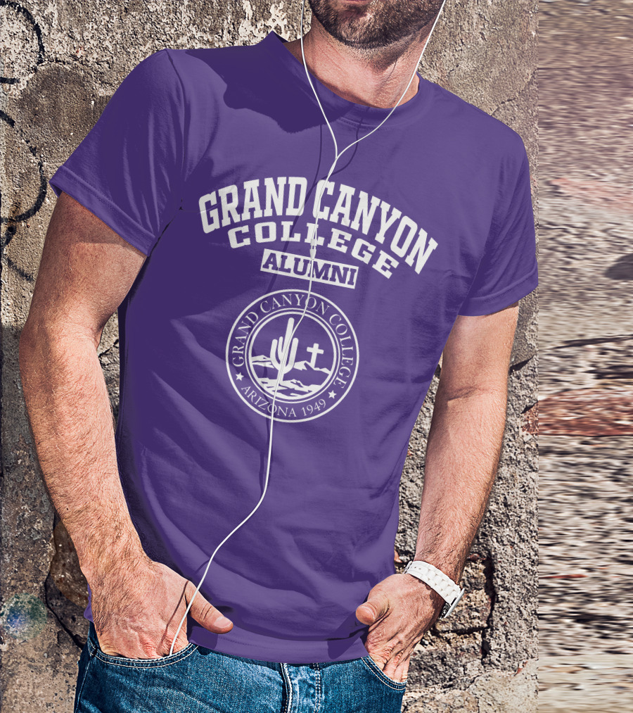 Grand Canyon College Alumni Arizona 1949 Cactus Cross Seal T-Shirt