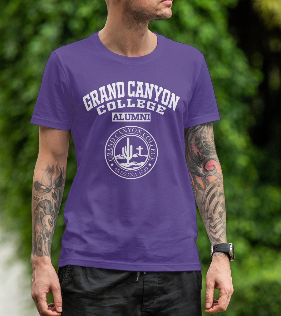 Grand Canyon College Alumni Arizona 1949 Cactus Cross Seal T-Shirt