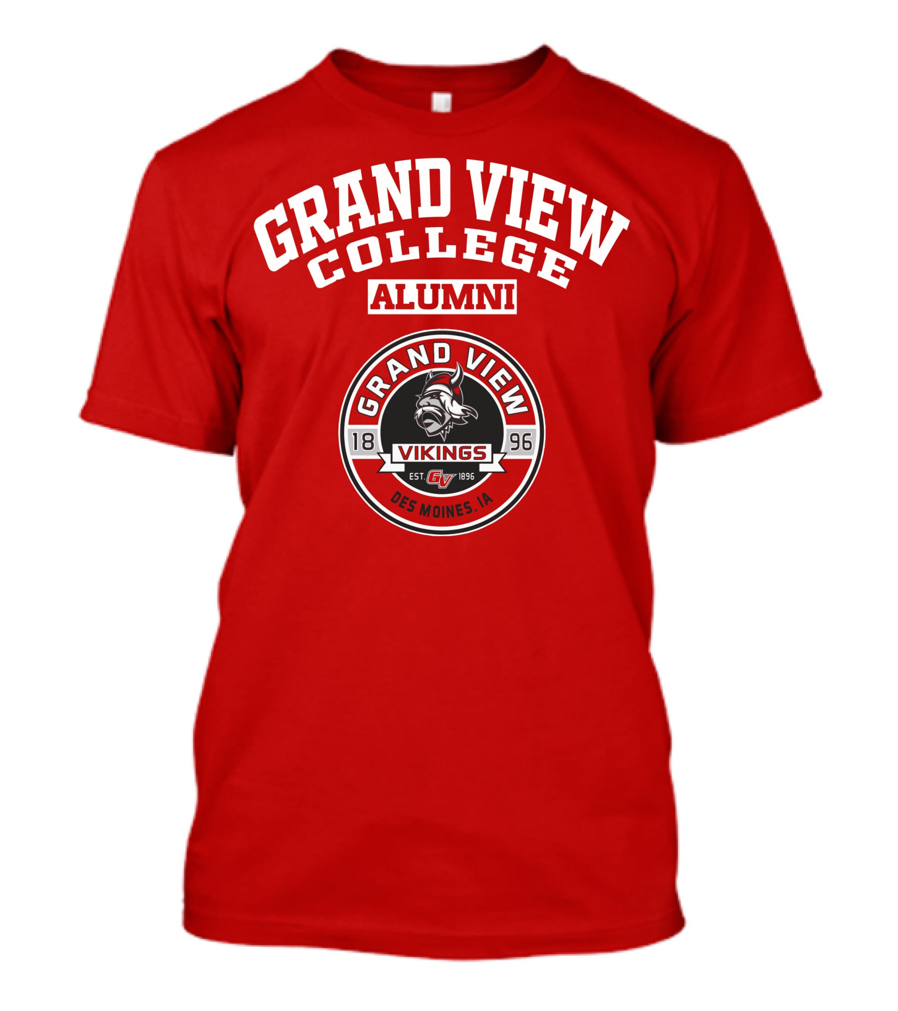 Grand View College Alumni Vikings Est 1896 Des Moines IA T-Shirt