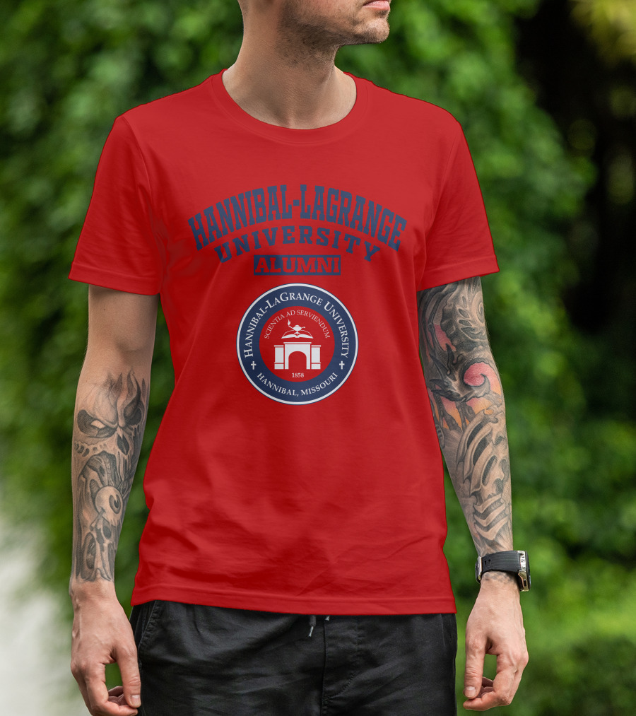 Hannibal-LaGrange University Alumni Scientia Ad Serviendum 1858 Hannibal Missouri T-Shirt