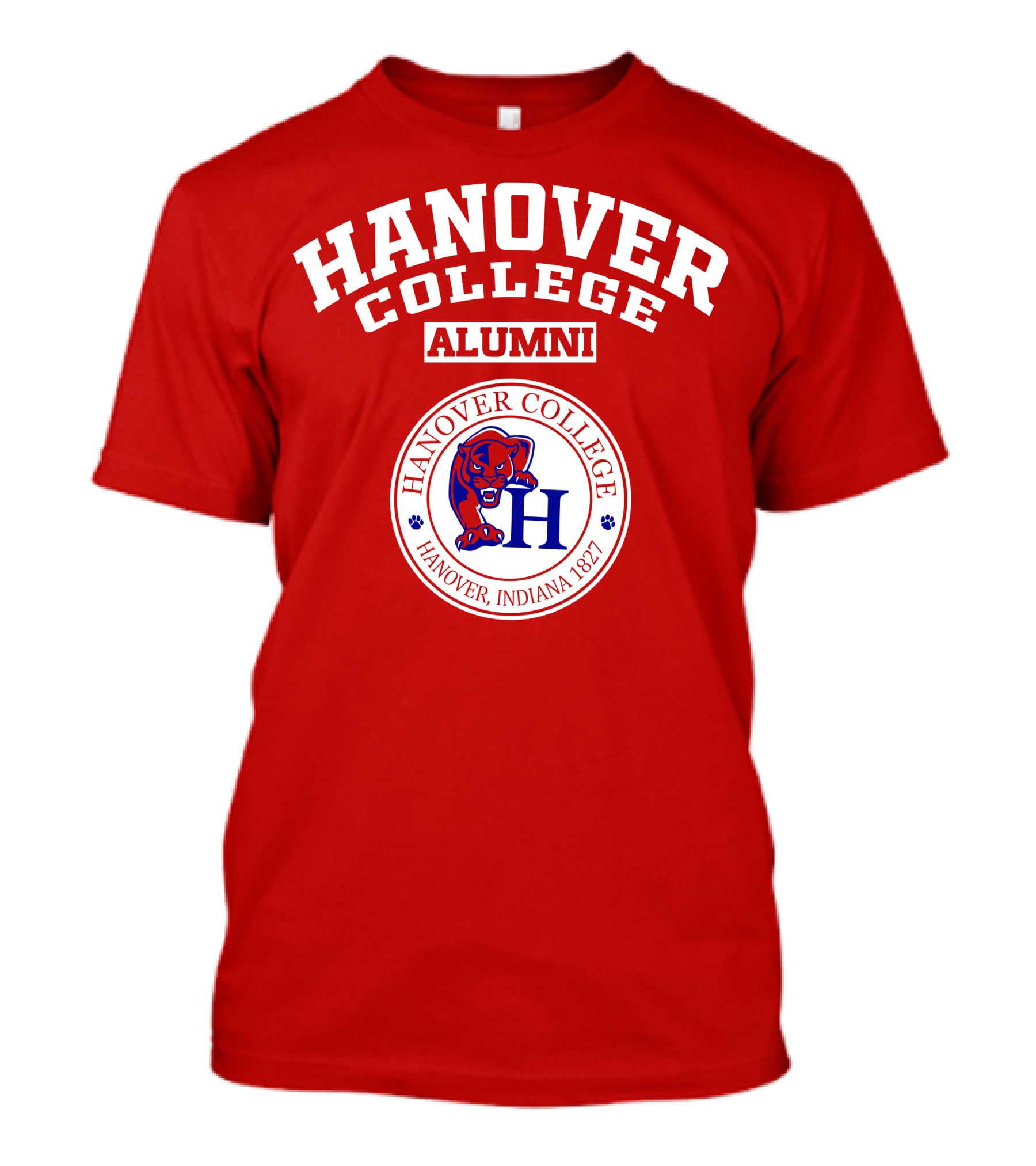HANOVER COLLEGE ALUMNI HANOVER INDIANA 1827 PANTHER T-Shirt