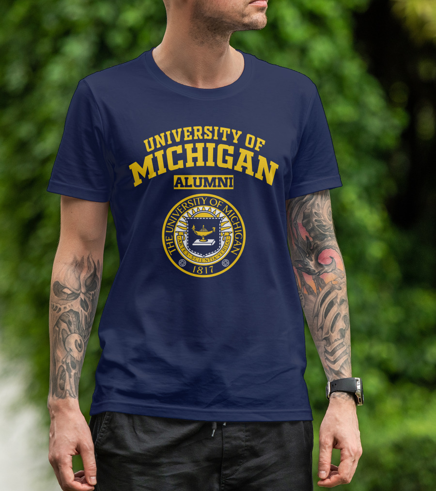 University Of Michigan Alumni 1817 Seal T-Shirt