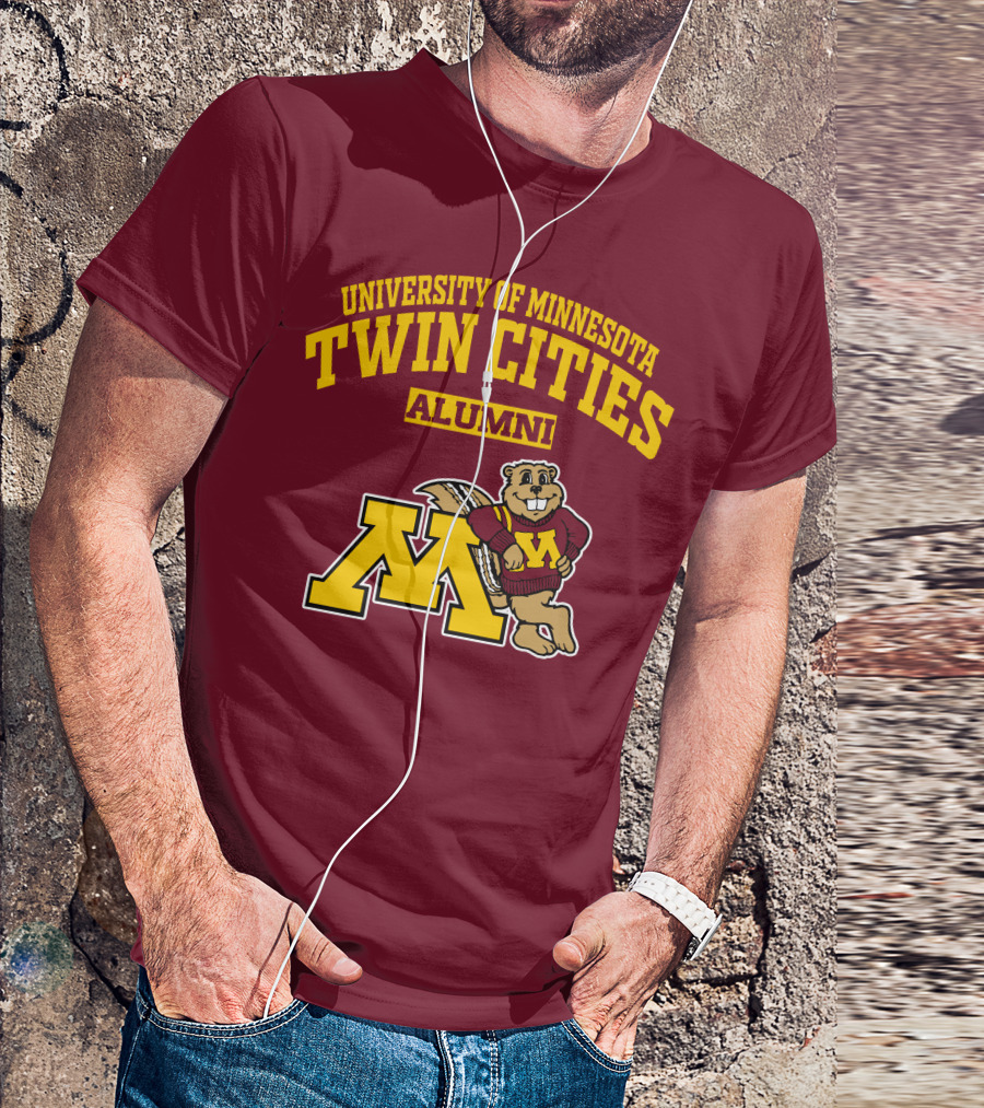 University Of Minnesota Twin Cities Alumni Goldy Gopher M T-Shirt