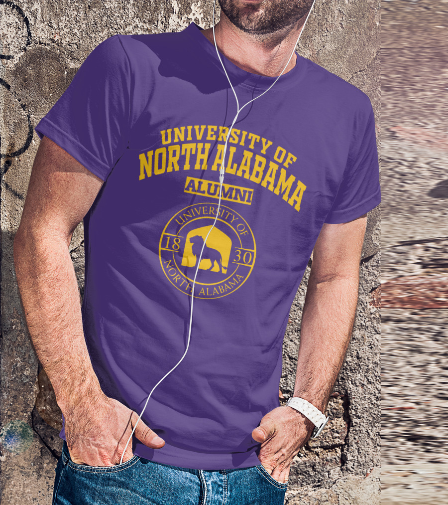 UNIVERSITY OF NORTH ALABAMA ALUMNI 1830 LION SEAL T-Shirt