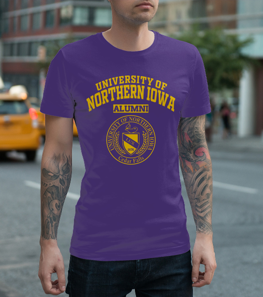 University Of Northern Iowa Alumni Cedar Falls 1876 Lux T-Shirt