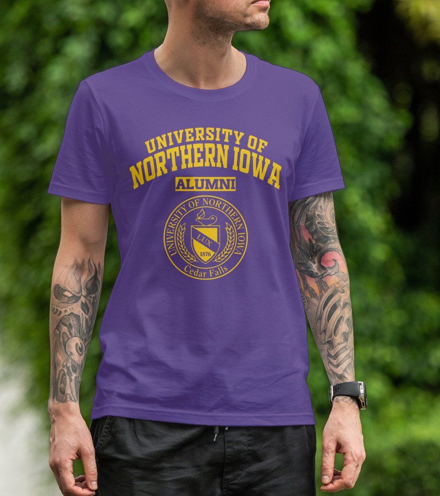 University Of Northern Iowa Alumni Cedar Falls 1876 Lux T-Shirt
