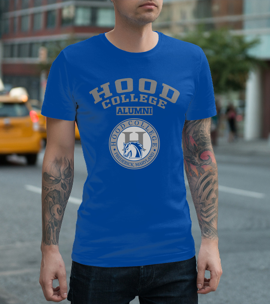 Hood College Alumni Frederick Maryland Logo Horse Emblem T-Shirt