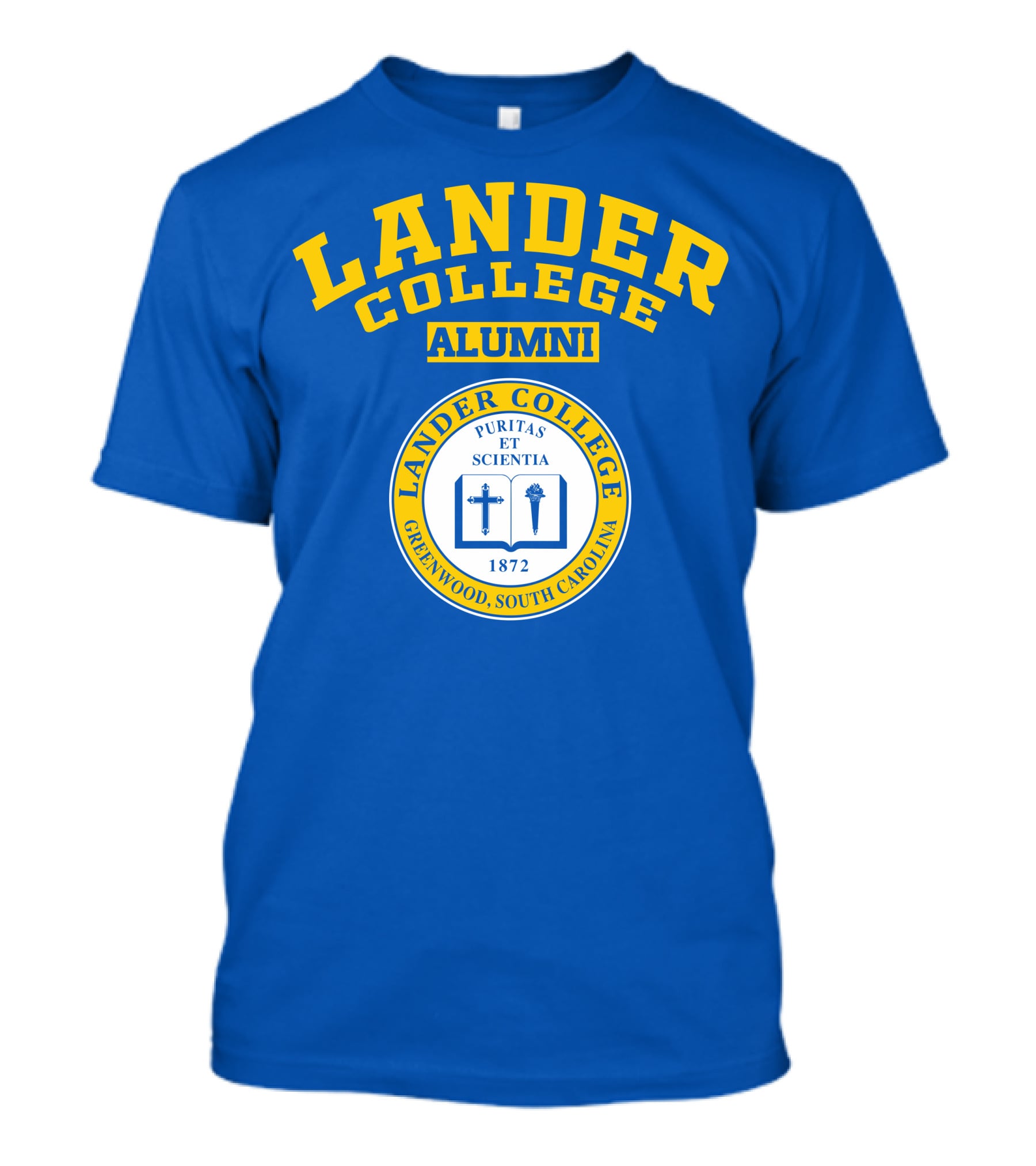 Lander College Alumni Puritas Et Scientia Greenwood South Carolina 1872 T-Shirt