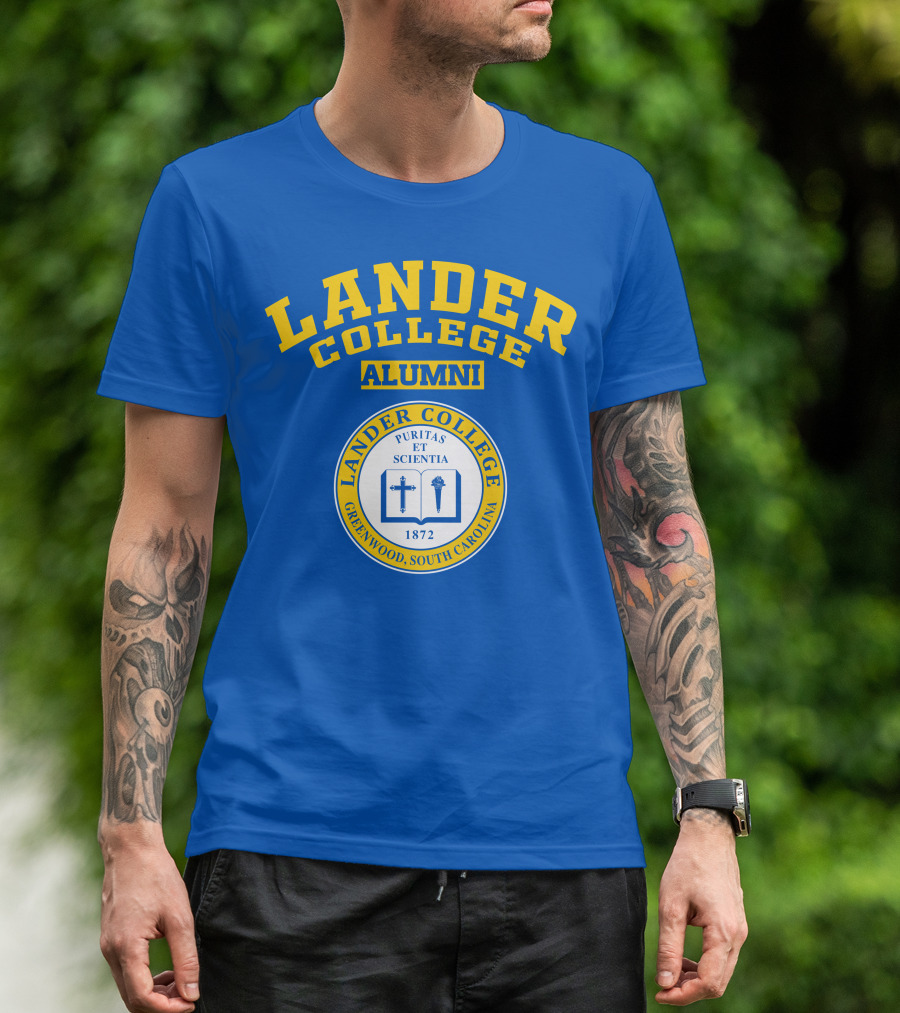 Lander College Alumni Puritas Et Scientia Greenwood South Carolina 1872 T-Shirt