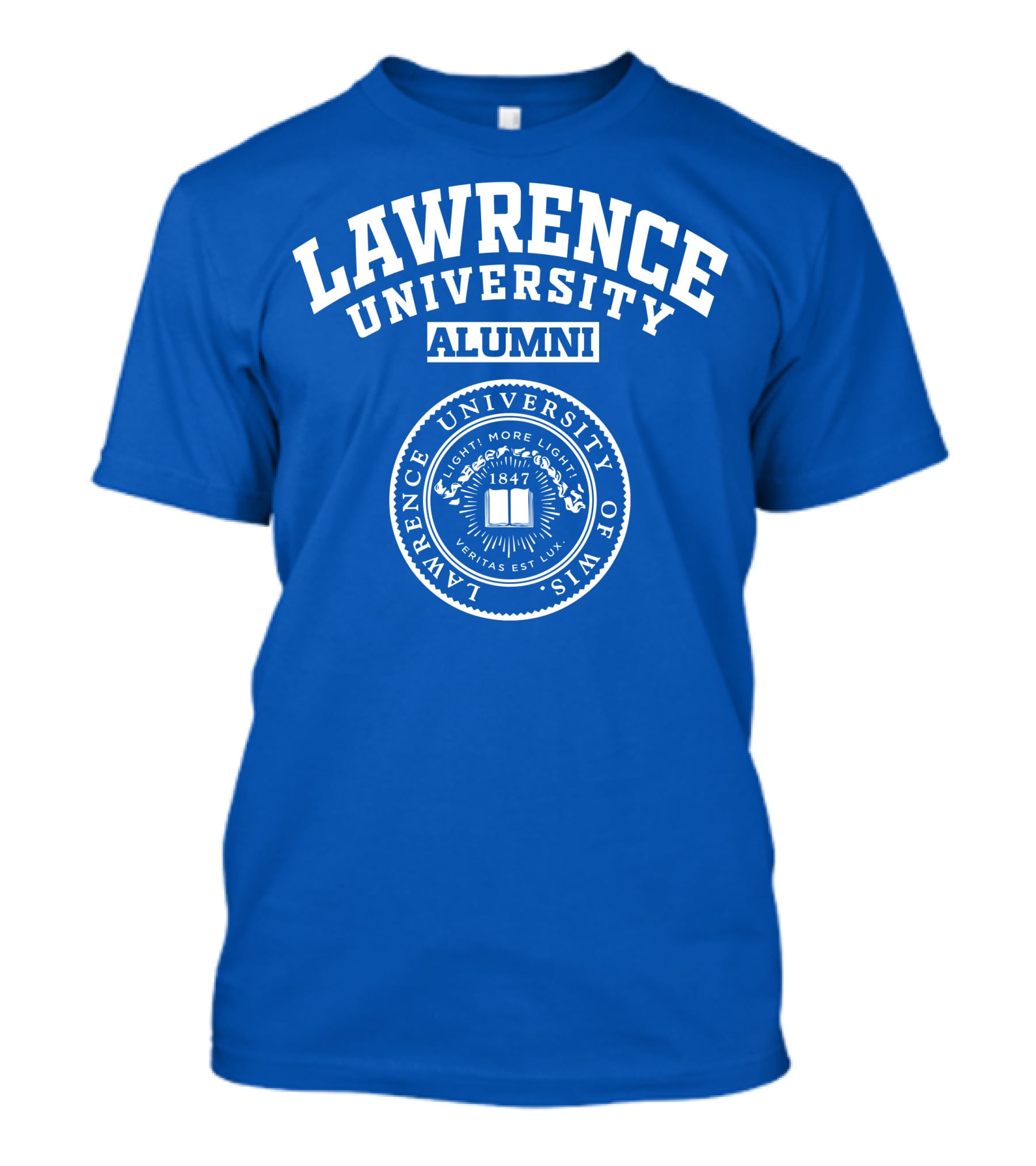 LAWRENCE UNIVERSITY ALUMNI VERITAS EST LUX SEAL 1847 WISCONSIN T-Shirt