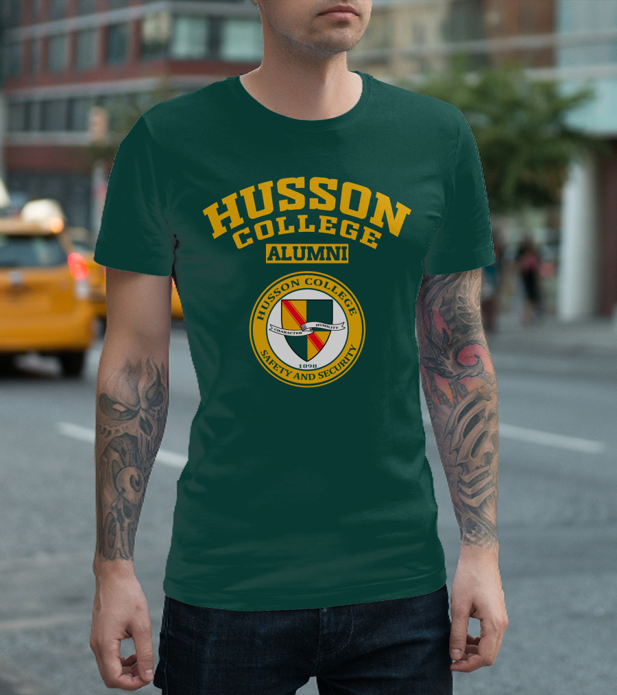 Husson College Alumni Safety and Security Character Humility 1898 T-Shirt