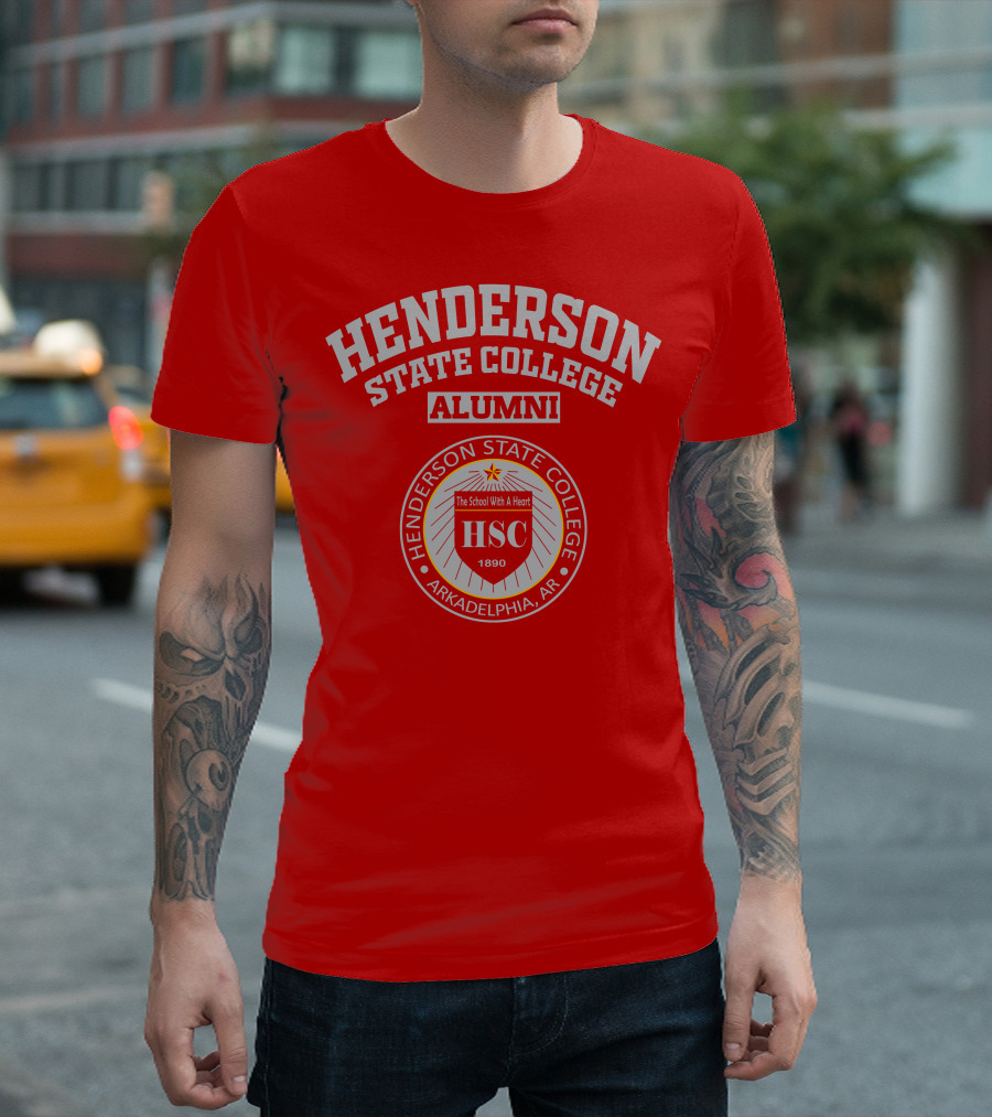 Henderson State College Alumni Arkadelphia AR HSC 1890 The School with a Heart T-Shirt