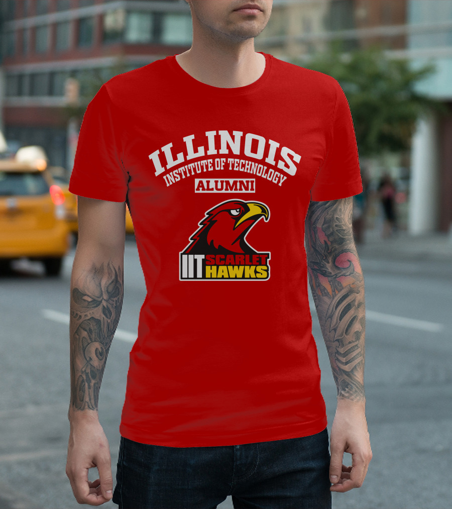 ILLINOIS INSTITUTE OF TECHNOLOGY ALUMNI IIT SCARLET HAWKS T-Shirt