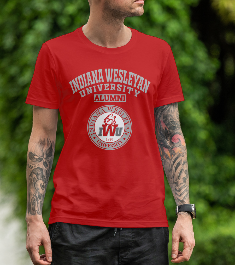 Indiana Wesleyan University Alumni 1920 Logo IWU T-Shirt