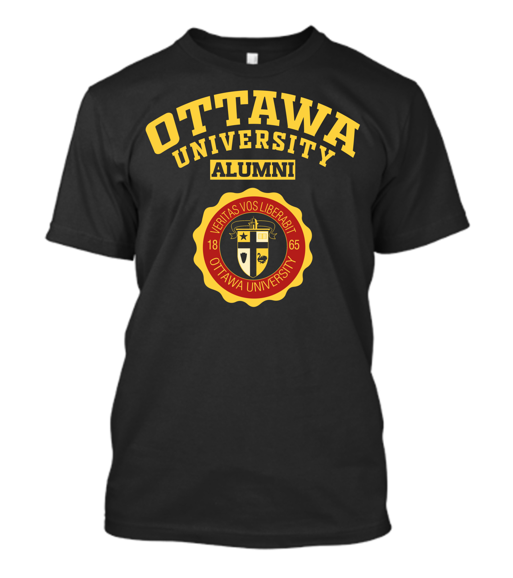 Ottawa University Alumni Veritas Vos Liberabit 1865 T-Shirt