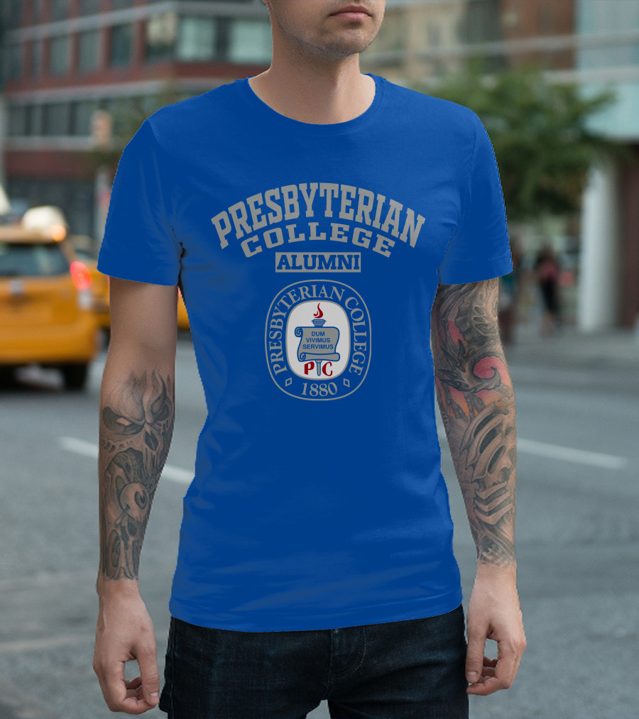 Presbyterian College Alumni Dum Vivimus Servimus P C 1880 T-Shirt