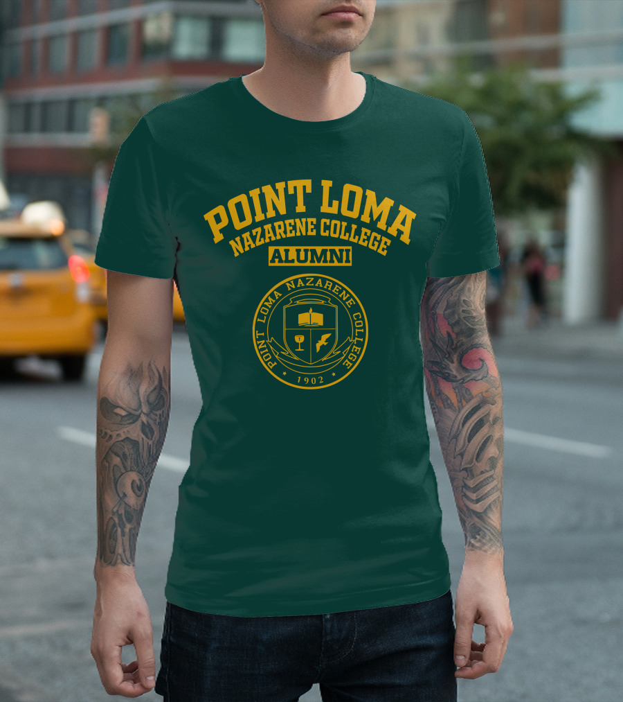 Point Loma Nazarene College Alumni 1902 Crest T-Shirt