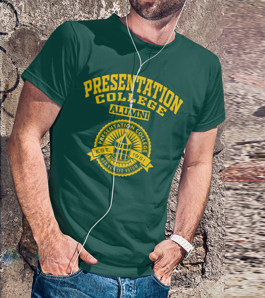 Presentation College Alumni Est. 1951 Mon Vox Sed Votum T-Shirt