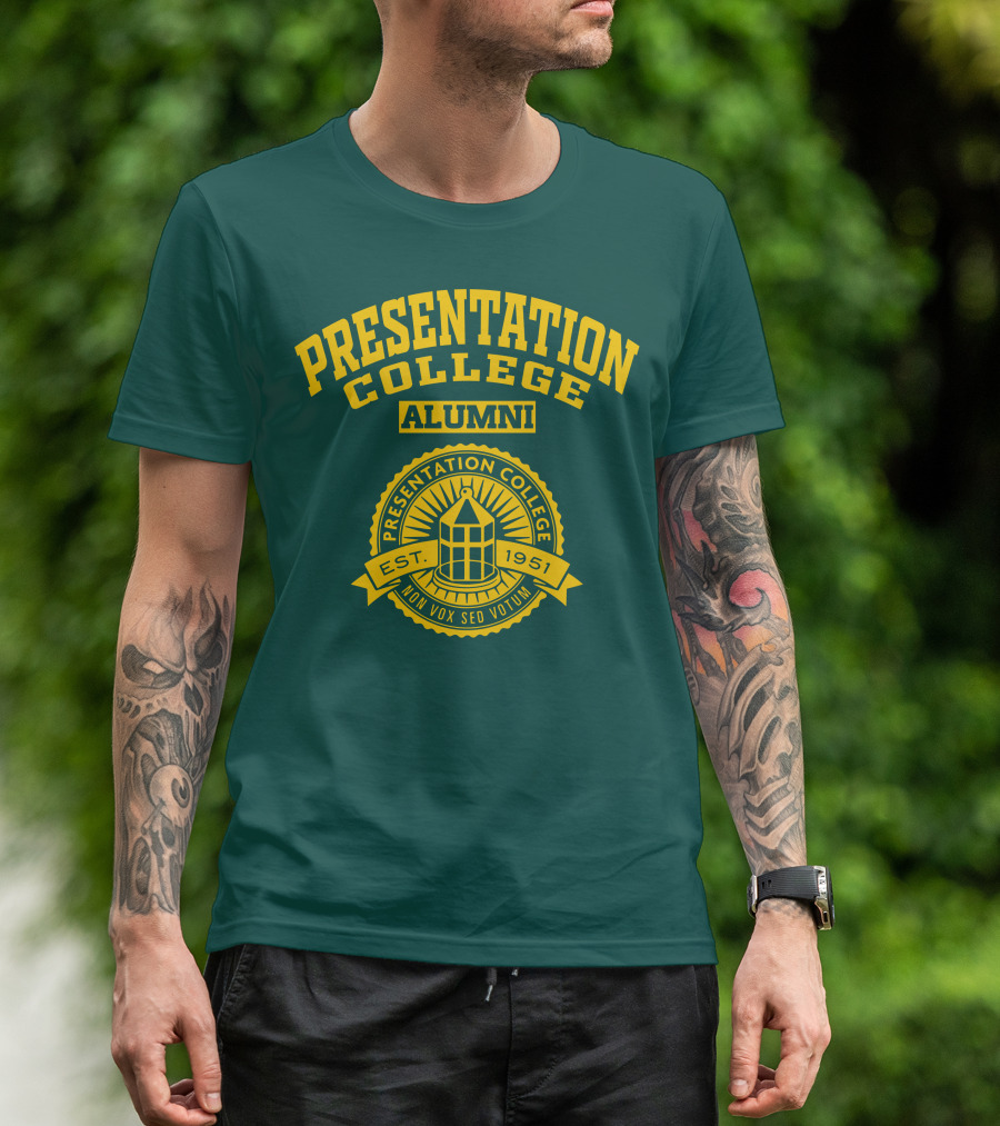 Presentation College Alumni Est. 1951 Mon Vox Sed Votum T-Shirt