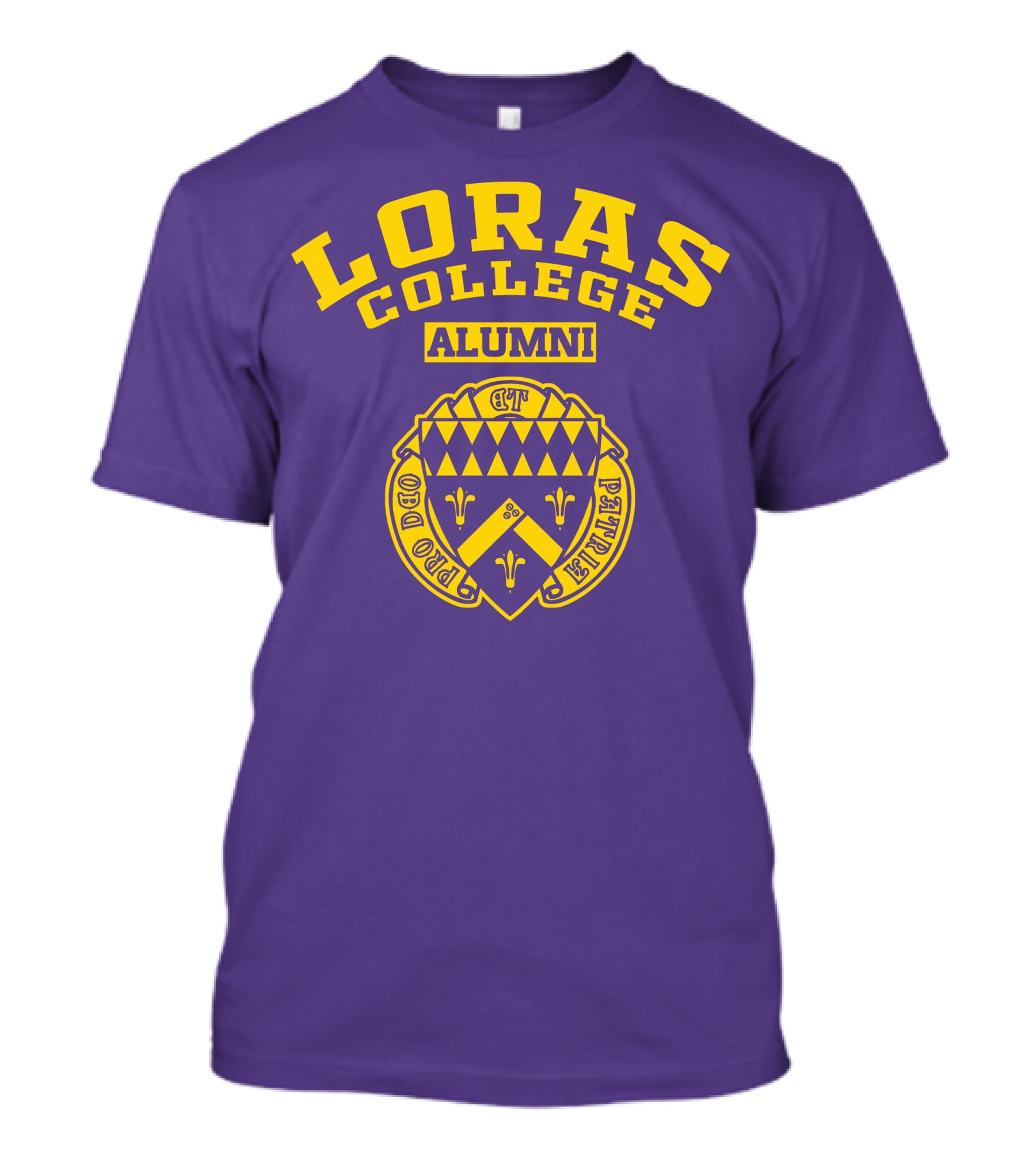 Loras College Alumni Pro Deo Et Patria Crest T-Shirt