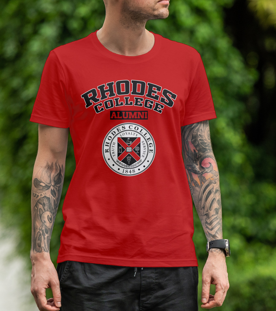 Rhodes College Alumni Truth Loyalty Service 1848 Seal T-Shirt