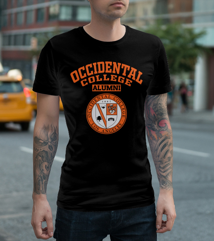 Occidental College Alumni Logo Seal Los Angeles Tiger 1887 T-Shirt
