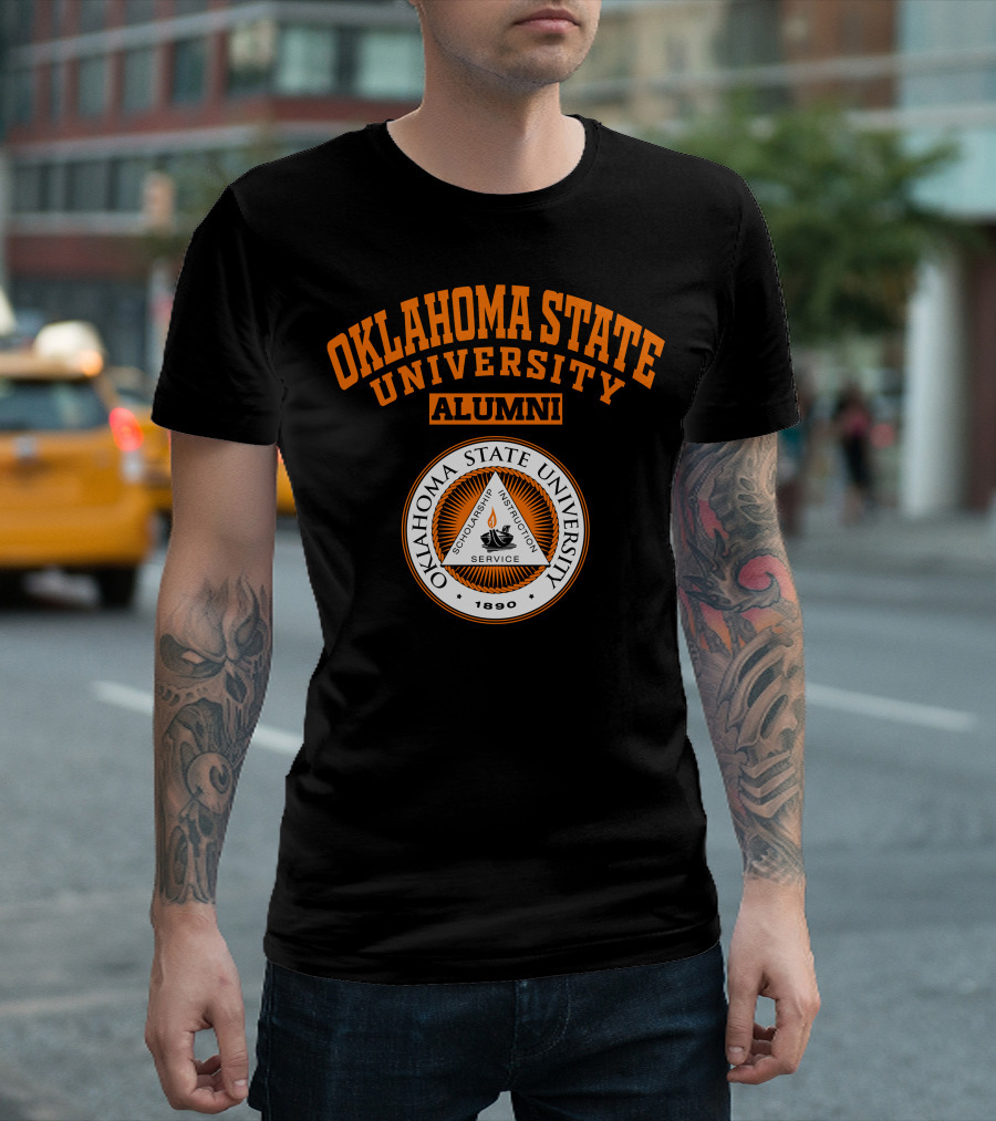 Oklahoma State University Alumni 1890 Scholarship Instruction Service T-Shirt