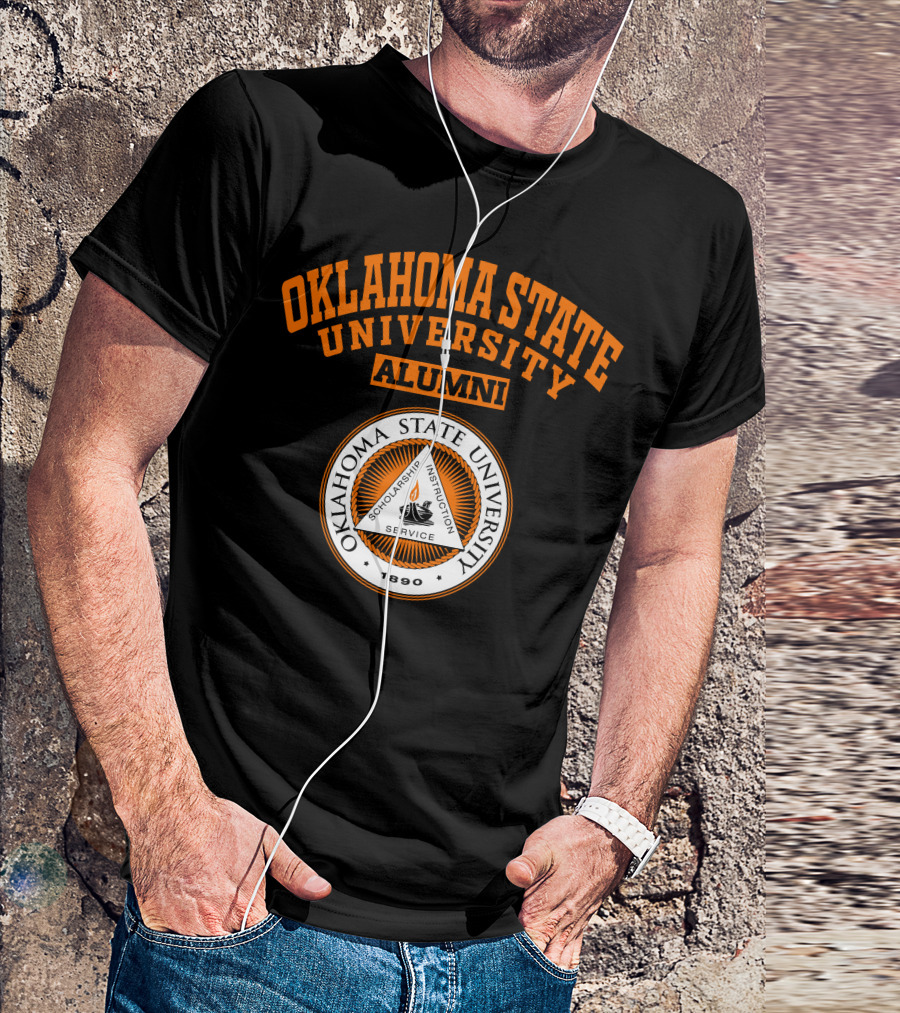 Oklahoma State University Alumni 1890 Scholarship Instruction Service T-Shirt