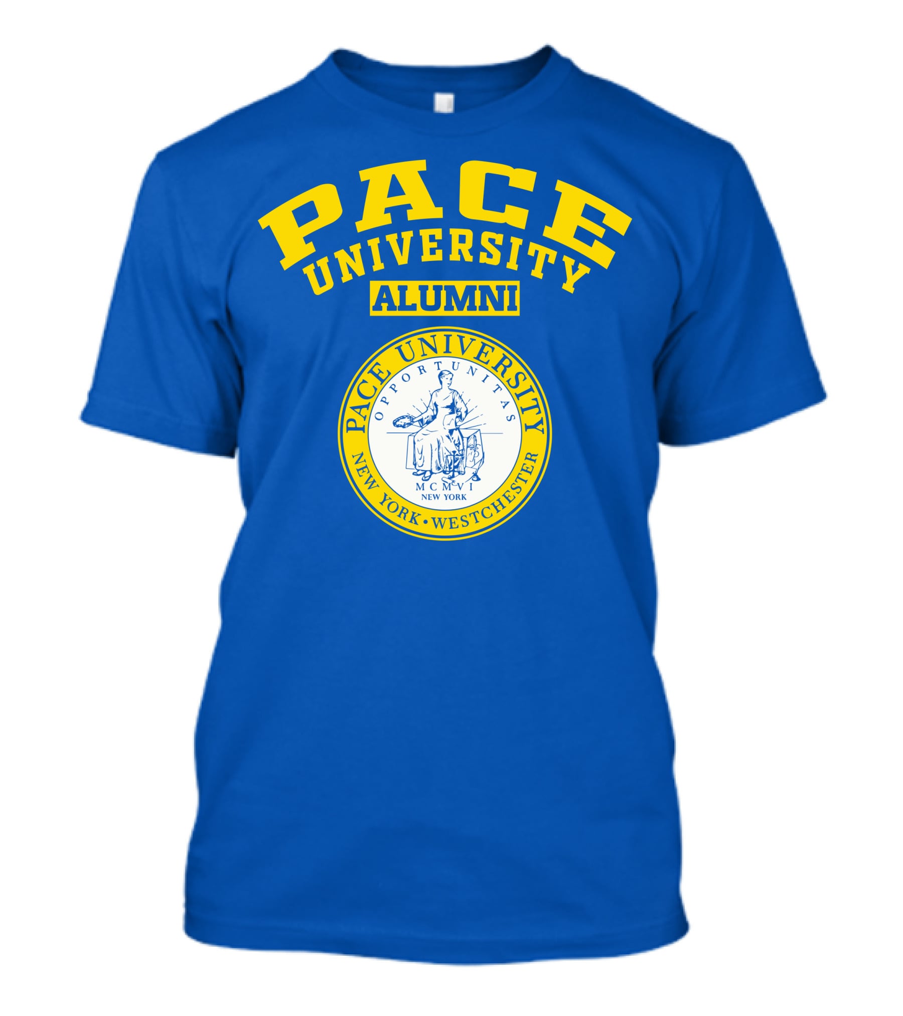 Pace University Alumni Seal New York Westchester MCMV Opportunities T-Shirt