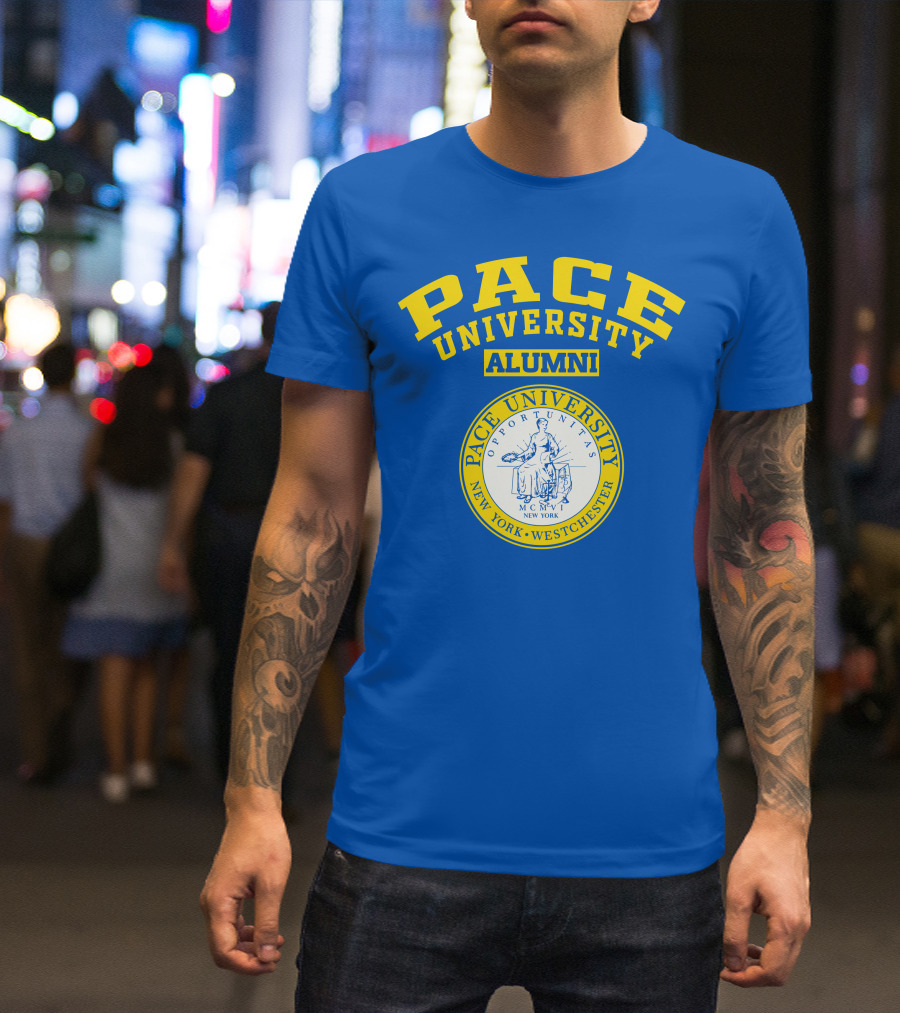 Pace University Alumni Seal New York Westchester MCMV Opportunities T-Shirt
